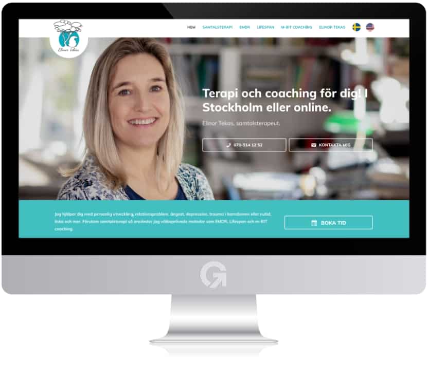 Elinor Tekas - en hemsida utvecklad och driftad av Webbyrå Mediamakarna Grip - Vi hjälper kunder över hela landet att synas med en professionell hemsida.
